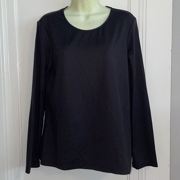 Chico’s black knit long sleeved top - Picture 1 of 8